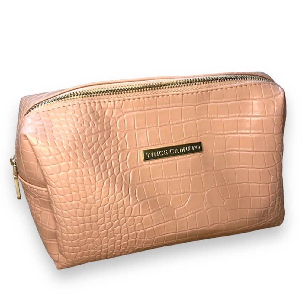 Vince Camuto Blush Animal Scale XL Cosmetic Bag